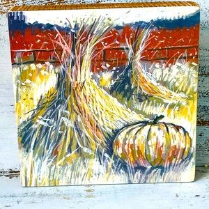 *Haystacks Fall Box Sign 8”
